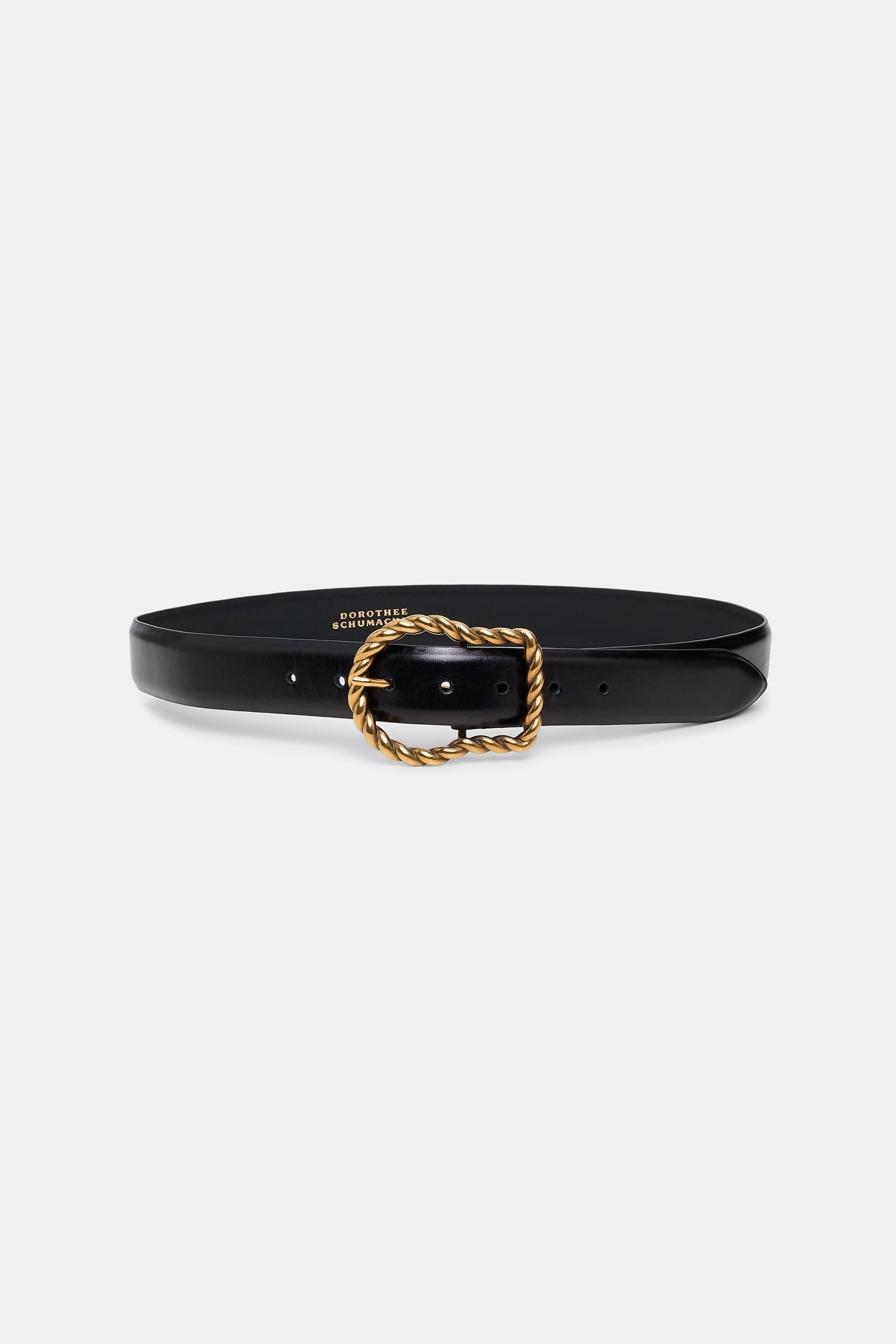 Dorothee Schumacher Calf Leather Belt with Twisted Signature Dorothee Schumacher Calf Leather Belt with Twisted Signature