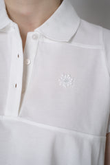 Dorothee Schumacher Cotton Piqué Cropped Polo Shirt in White Vancouver. Shop Online or in Store.