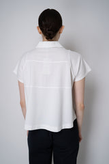 Dorothee Schumacher Cotton Piqué Cropped Polo Shirt in White Vancouver. Shop Online or in Store.