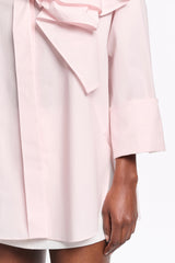 Dorothee Schumacher Cotton Poplin Shirt with XL Flower in Pink Vancouver. Shop Online or in Store.