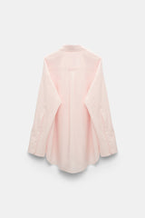 Dorothee Schumacher Cotton Poplin Shirt with XL Flower in Pink Vancouver. Shop Online or in Store.