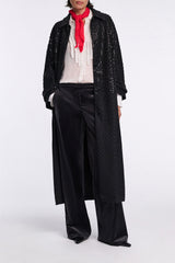 Dorothee Schumacher Crepe Sheer Blouse with Georgette Front in White Vancouver. Shop Online or in Store.