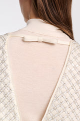 Dorothee Schumacher Duchesse Sequin Embellished Cropped Top in White Vancouver. Shop Online or in Store.