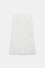 Dorothee Schumacher Embroidered Organza Skirt in White Vancouver. Shop Online or in Store.