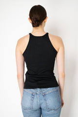 Dorothee Schumacher Fine Rib Cotton Tank Top in Black Vancouver. Shop Online or in Store