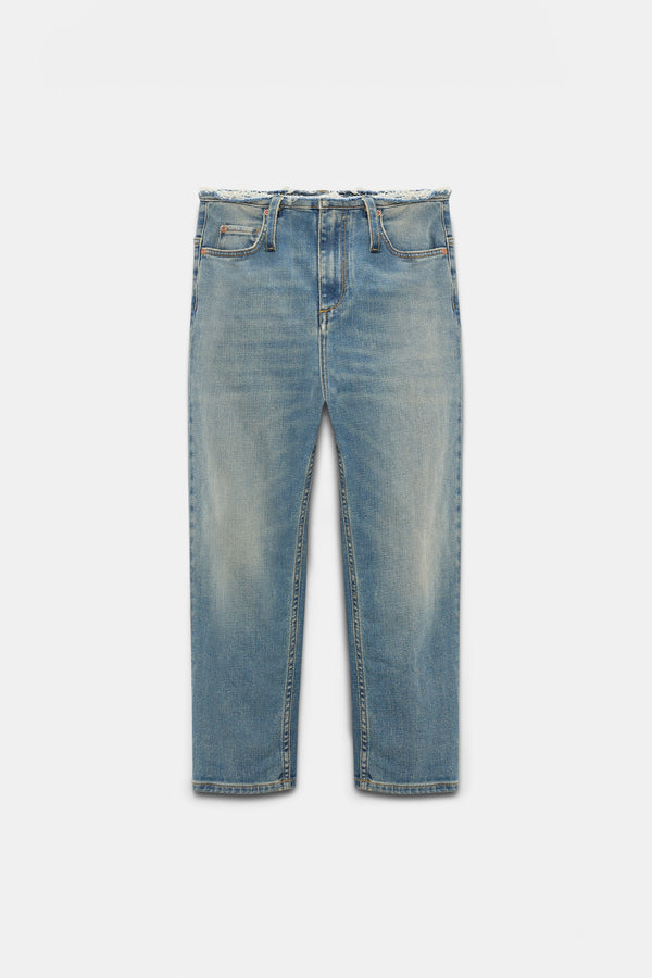 Dorothee Schumacher Fitted Capri Jeans with Frayed Waist Vancouver. Shop Online or in Store.