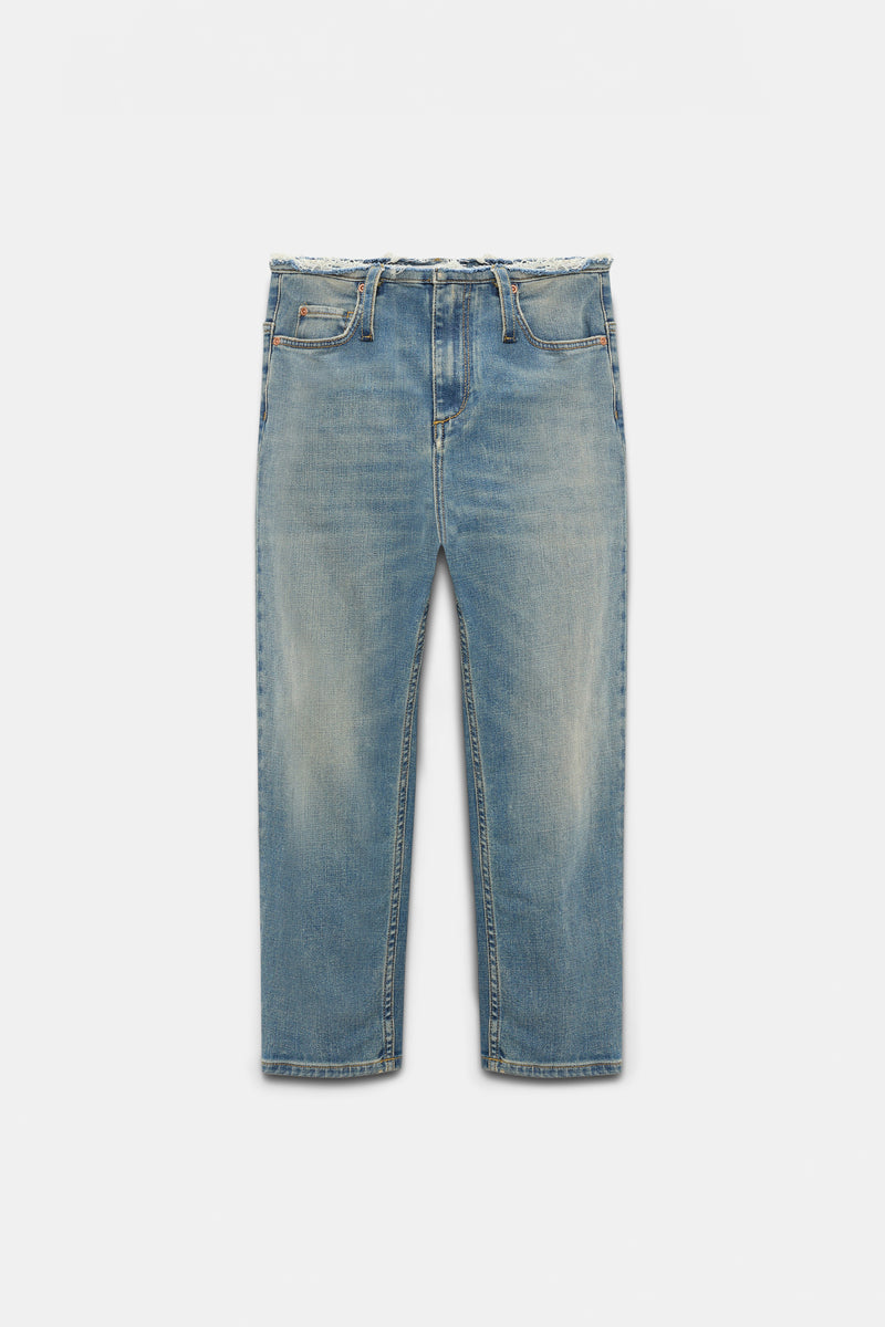 Dorothee Schumacher Fitted Capri Jeans with Frayed Waist Vancouver. Shop Online or in Store.