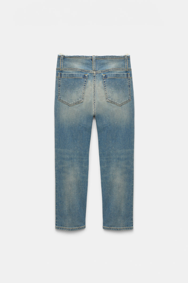 Dorothee Schumacher Fitted Capri Jeans with Frayed Waist Vancouver. Shop Online or in Store.