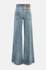 Dorothee Schumacher Flared Jeans with Floral Embroidery Vancouver. Shop Online or in Store
