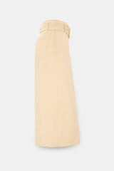 Dorothee Schumacher High-Waisted Cotton Culottes in Pastel Yellow Vancouver. Shop Online or in Store.