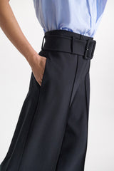 Dorothee Schumacher High-Waisted Culottes in Punto Milano in Navy Vancouver. Shop Online or in Store.