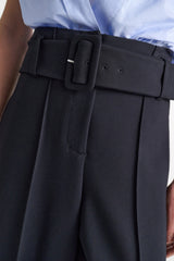 Dorothee Schumacher High-Waisted Culottes in Punto Milano in Navy Vancouver. Shop Online or in Store.