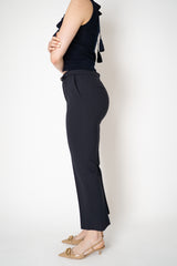 Dorothee Schumacher Knick Flare Knit Punto Milano Trousers in Black Vancouver. Shop Online or in Store