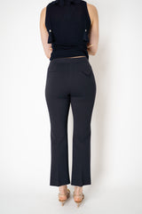 Dorothee Schumacher Knick Flare Knit Punto Milano Trousers in Black Vancouver. Shop Online or in Store
