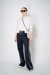 Dorothee Schumacher Knit Cotton Crepe Twin Set Cardigan in White Vancouver. Shop Online or in Store.