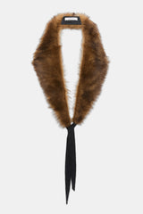 Dorothee Schumacher Lamb Fur Collar in Porcini Vancouver. Shop Online or in Store.
