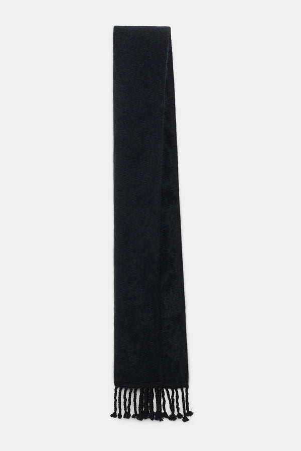 Dorothee Schumacher Merino-Cashmere Knit Fringe Scarf in Black Vancouver. Shop Online or in Store.