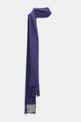 Dorothee Schumacher Merino-Cashmere Knit Fringe Scarf in Lavendel Night Vancouver. Shop Online or in Store.