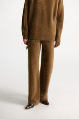 Dorothee Schumacher Merino-cashmere Wide Leg Trousers in Porcini Vancouver. Shop Online or in Store.
