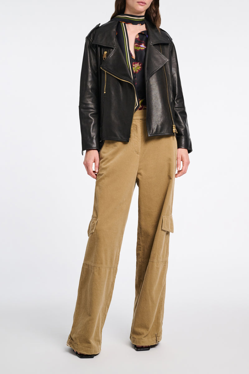 Dorothee Schumacher Napa Leather Biker Jacket Vancouver. Shop Online or in Store.