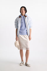 Dorothee Schumacher Open Knit Merino-Cashmere Pullover in Light Blue Vancouver. Shop Online or in Store.