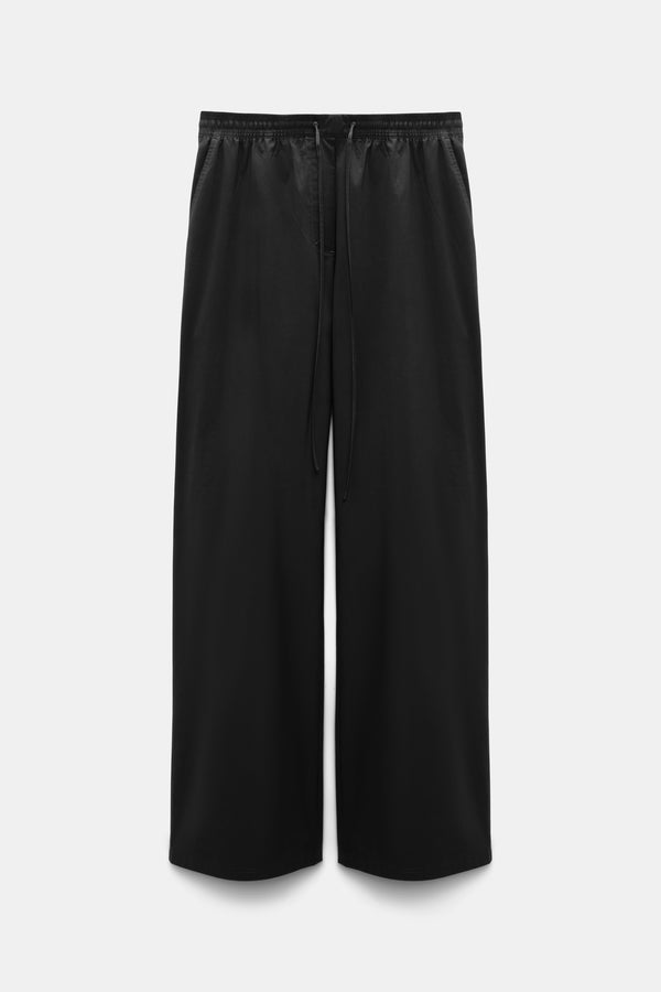Dorothee Schumacher Relaxed Cotton Poplin Pants in Black Vancouver. Shop Online or in Store.