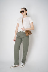 Dorothee Schumacher Round Neck Hemp T-Shirt in White Vancouver. Shop Online or in Store.