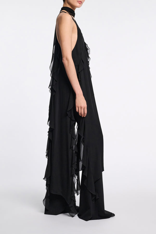 Dorothee Schumacher Silk Georgette Festival Top in Black Vancouver. Shop Online or in Store.