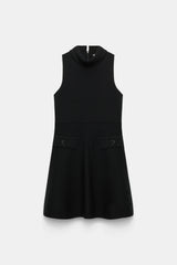 Dorothee Schumacher Sleeveless Knit Turtleneck Dress in Black Vancouver. Shop Online or in Store.
