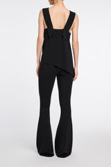 Dorothee Schumacher Slim Pants with Flared Leg in Black. Shop Online or in Store.