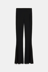 Dorothee Schumacher Slim Pants with Flared Leg in Black. Shop Online or in Store.