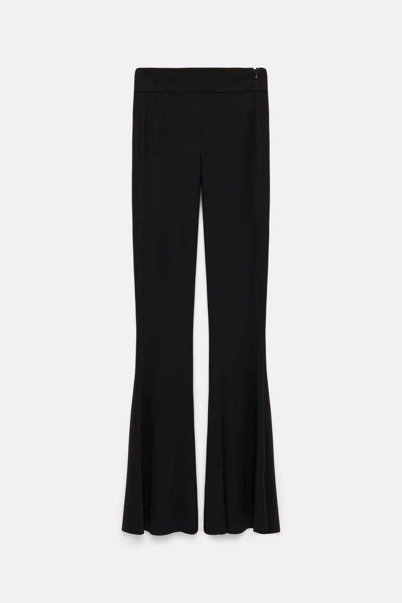 Dorothee Schumacher Slim Pants with Flared Leg in Black. Shop Online or in Store.
