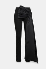 Dorothee Schumacher Tapered Leg Skinny Jeans with Satin Bow in Black Vancouver. Shop Online or in Store.