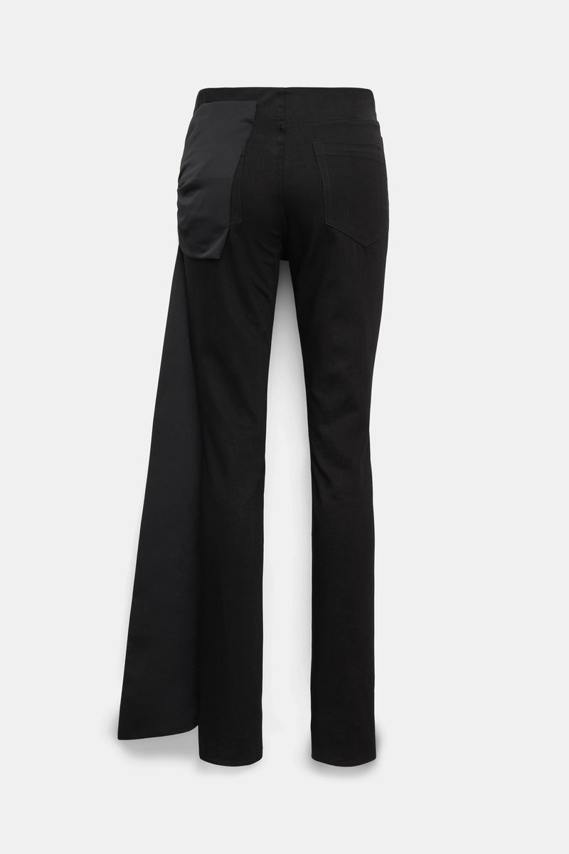 Dorothee Schumacher Tapered Leg Skinny Jeans with Satin Bow in Black Vancouver. Shop Online or in Store.