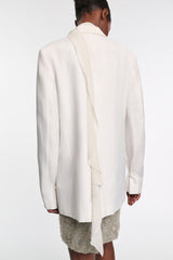Dorothee Schumacher Technical Linen Blazer in White Vancouver. Shop Online or in Store.