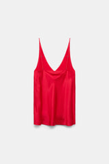 Dorothee Schumacher V-Neck Silk Camisole in Lollipop Vancouver. Shop Online or in Store.