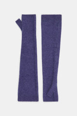 Dorothee Schumacher Virgin Merino-Cashmere Fuzzy Knit Arm-Warmers in Lavendel Night Vancouver. Shop Online or in Store.