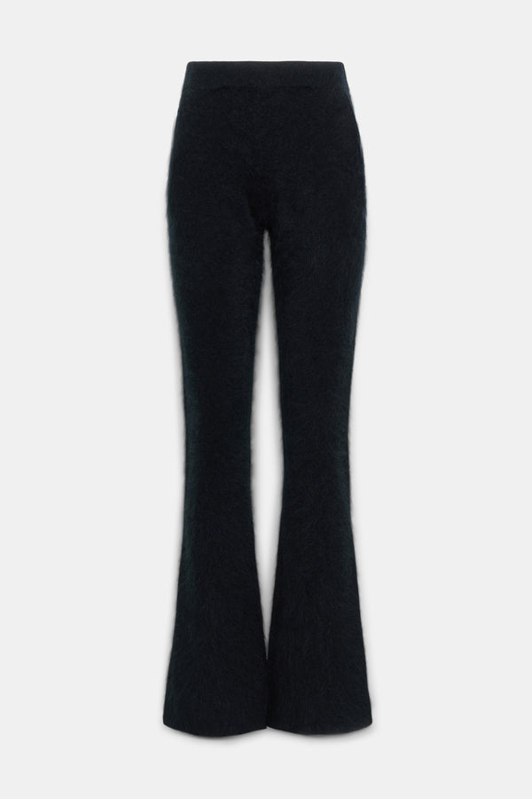 Dorothee Schumacher Virgin Merino-Cashmere Fuzzy Knit Pants in Black Vancouver. Shop Online or in Store.