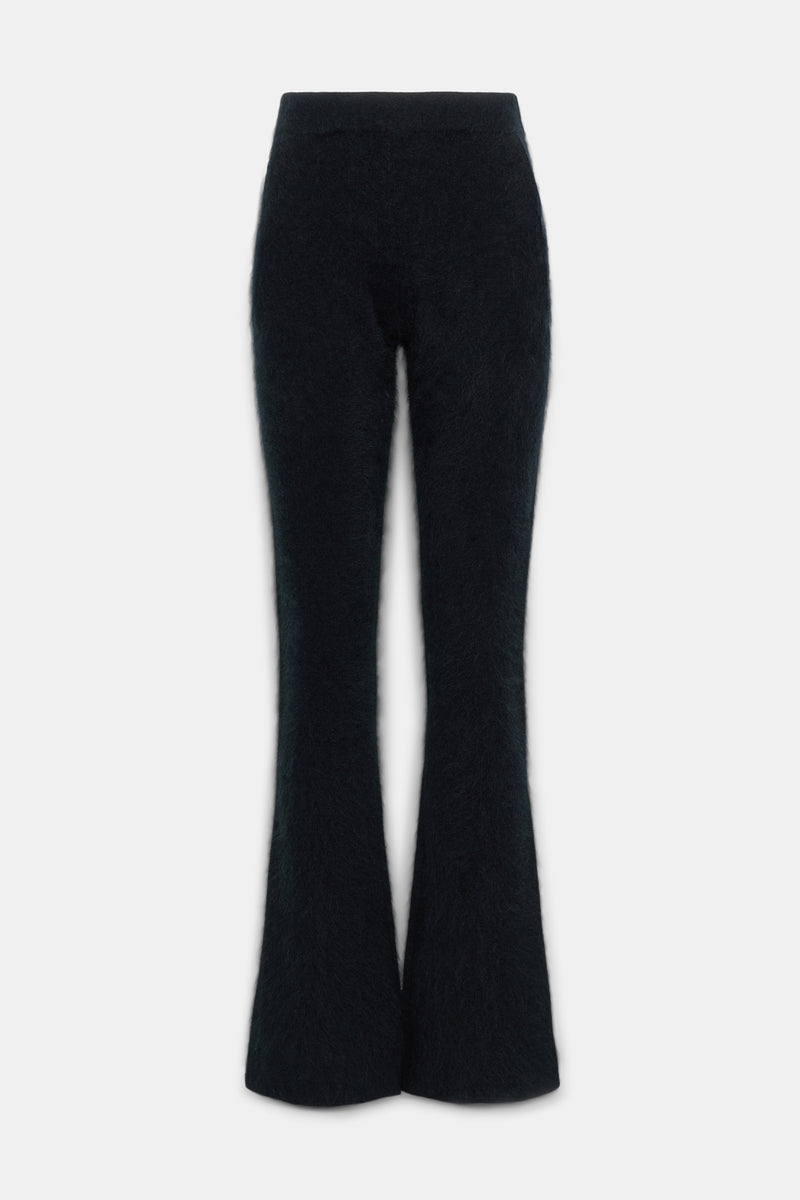 Dorothee Schumacher Virgin Merino-Cashmere Fuzzy Knit Pants in Black Vancouver. Shop Online or in Store.