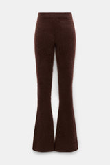 Dorothee Schumacher Virgin Merino-Cashmere Fuzzy Knit Pants in Chocolate Brown Vancouver. Shop Online or in Store.