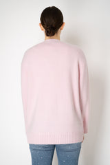 Dorothee Schumacher Virgin Merino-Cashmere Fuzzy Knit V-neck Cardigan in Pink Vancouver. Shop Online or in Store