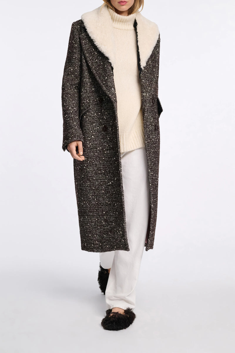 Dorothee Schumacher Virgin Wool-Alpaca Knit Oversized Turtleneck Pullover in Off-White Vancouver. Shop Online or in Store.