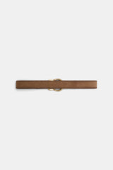 Dorothee Schumacher Waxed Suede Belt in Terracotta Vancouver. Shop Online or in Store.