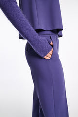 Dorothee Schumacher Wide Leg Punto Milano Trousers in Iris Vancouver. Shop Online or in Store.