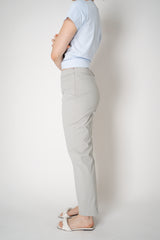 Fabiana Filippi Cotton Slim Trousers With Filo Diamante Detail in Clay Vancouver. Shop Online or in Store