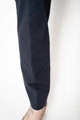 Fabiana Filippi Cotton Slim Trousers With Filo Diamante Detail in Navy Vancouver. Shop Online or in Store