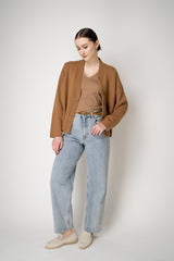 Fabiana Filippi Cotton Stretch V-neck Top in Sienna Vancouver. Shop Online or in Store.