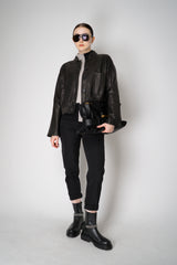 Fabiana Filippi Leather Boots with Detachable Brilliant Beading Strap in Black Vancouver. Shop Online or in Store.