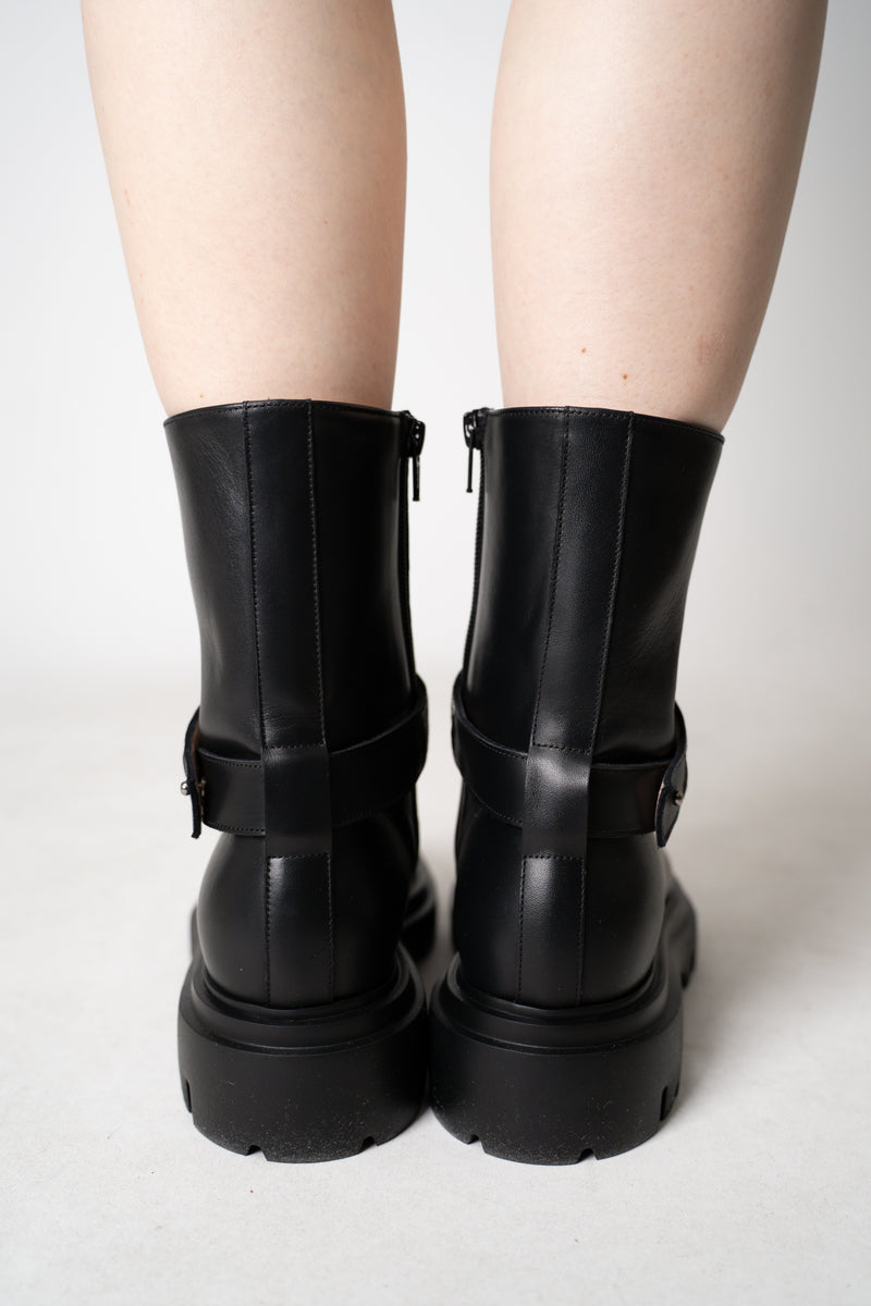 Fabiana Filippi Leather Boots with Detachable Brilliant Beading Strap in Black Vancouver. Shop Online or in Store.