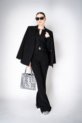 Fabiana Filippi Mohair Blend Sequin Knitted Cardigan in Black Vancouver. Shop Online or in Store.